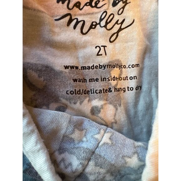 Made By Molly 2T Toddler Pajama Set  Patriotic Dogs & Dinosaur Patterns Viscose - Picture 5 of 7